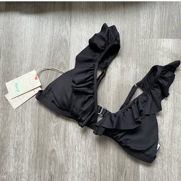 Maaji• Fixed Triangle with Ruffle Trim Bikini Top Swimsuit - Picture 2 of 3